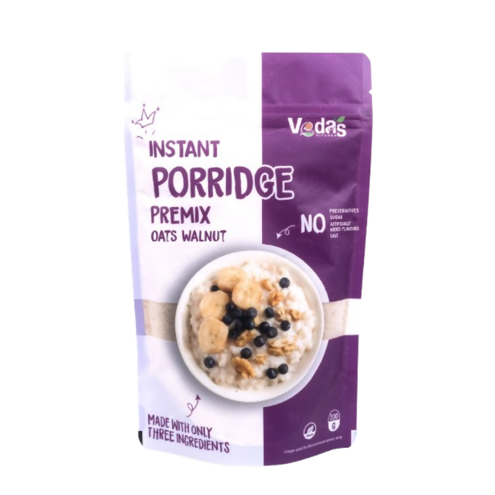 Vedas Kitchen Oats Walnut Instant Porridge  Grab2Buy Vedas Kitchen Grab2Buy
