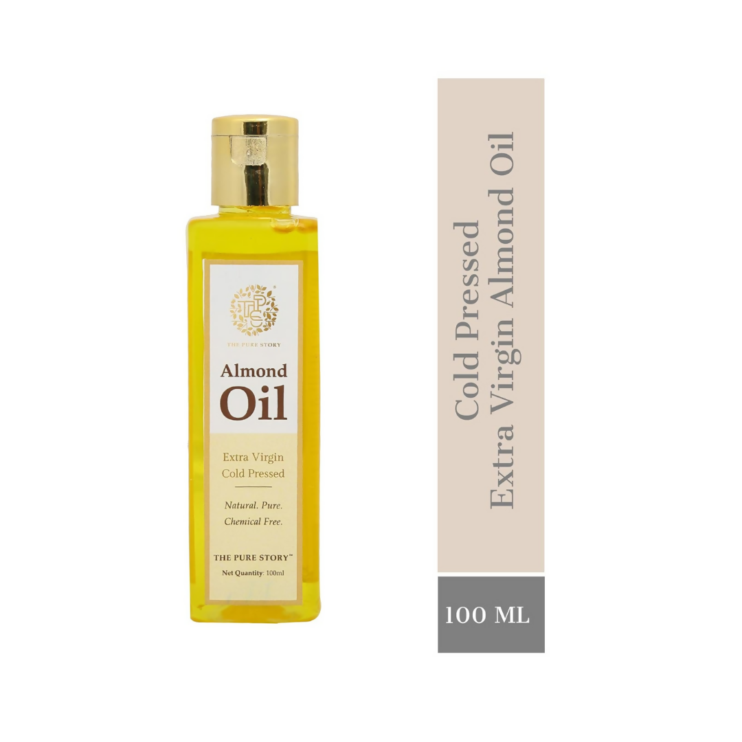The Pure Story Sweet Almond Oil Pure Cold Pressed For Hair, Skin, Face Care & Massage  Grab2Buy The Pure Story Grab2Buy
