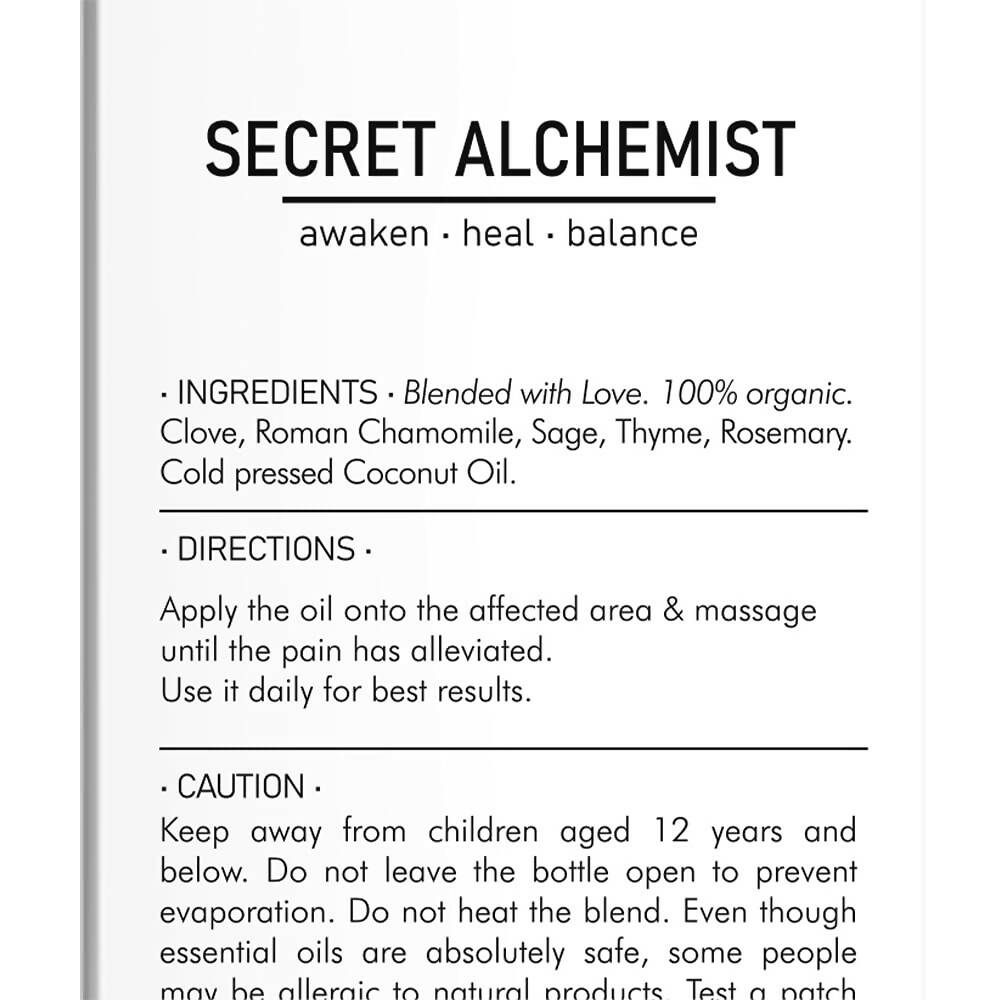 Secret Alchemist Relief Joint Pain Oil 
