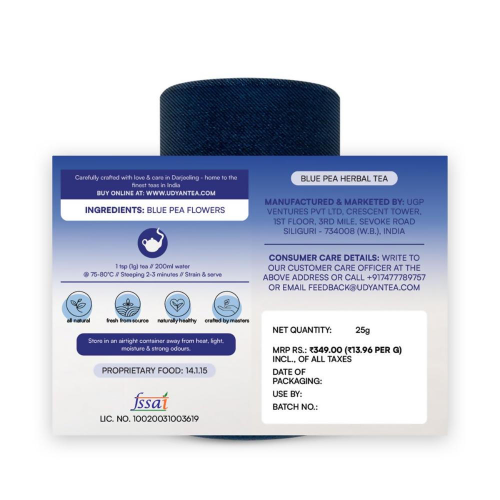 Udyan Tea Blue Pea Herbal Tea  Grab2Buy Udyan Tea Grab2Buy