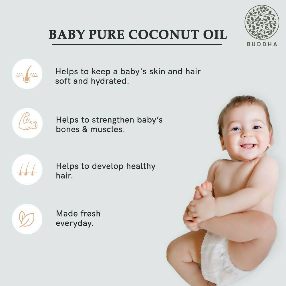 Buddha Natural Baby Coconut Oil Extra Virgin Wood Pressed 
