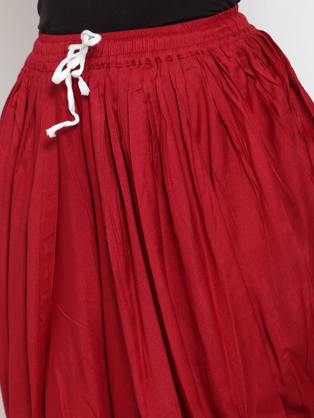 Jompers Women Maroon Solid Dhoti