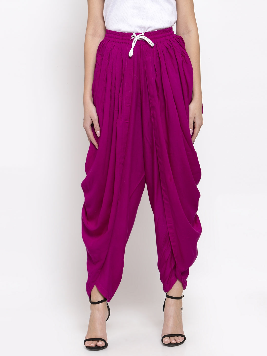 Jompers Women Purple Solid Dhoti