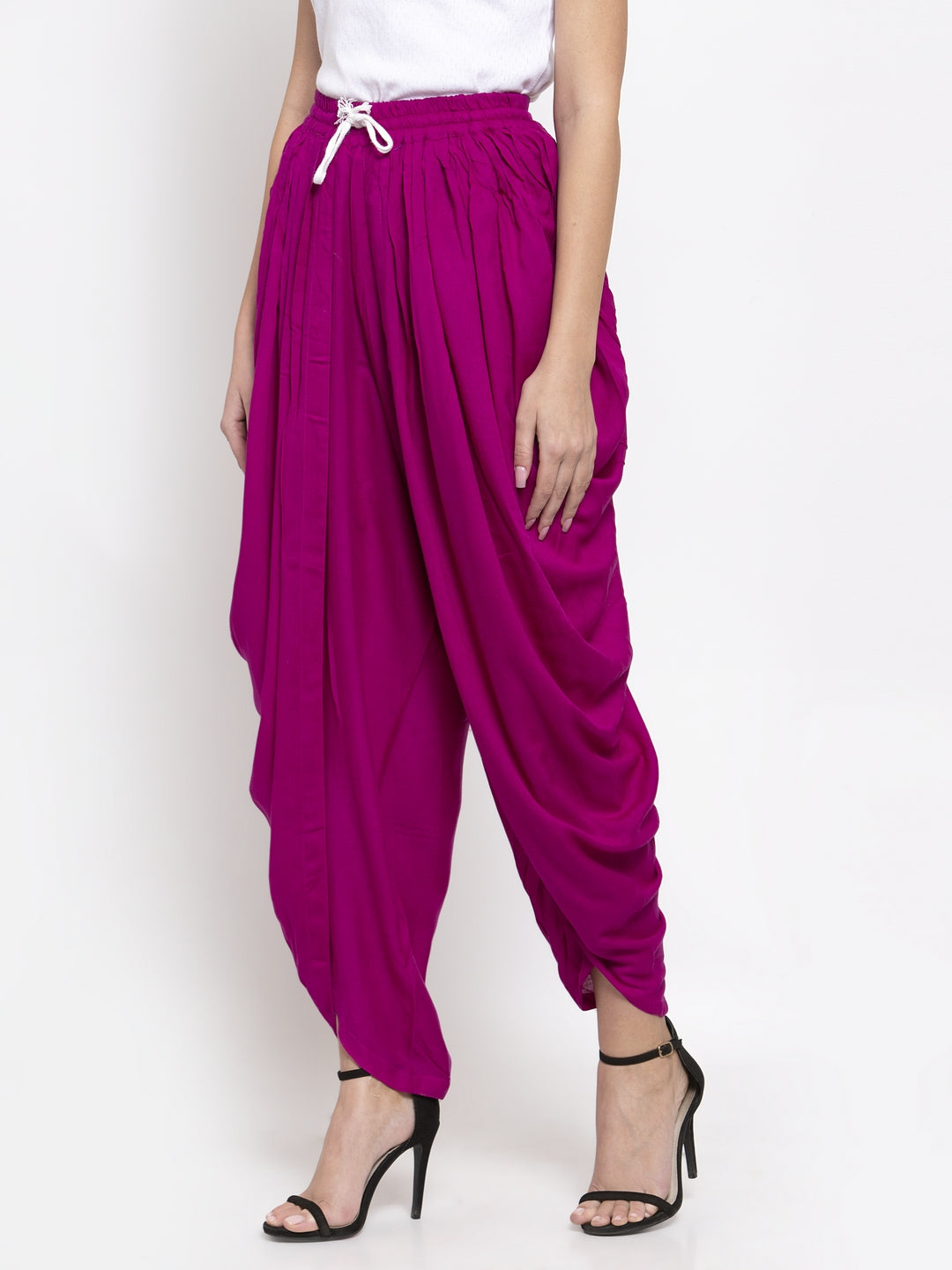 Jompers Women Purple Solid Dhoti