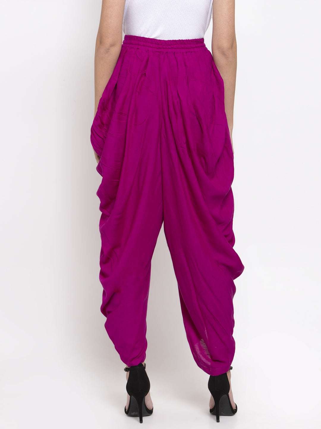 Jompers Women Purple Solid Dhoti