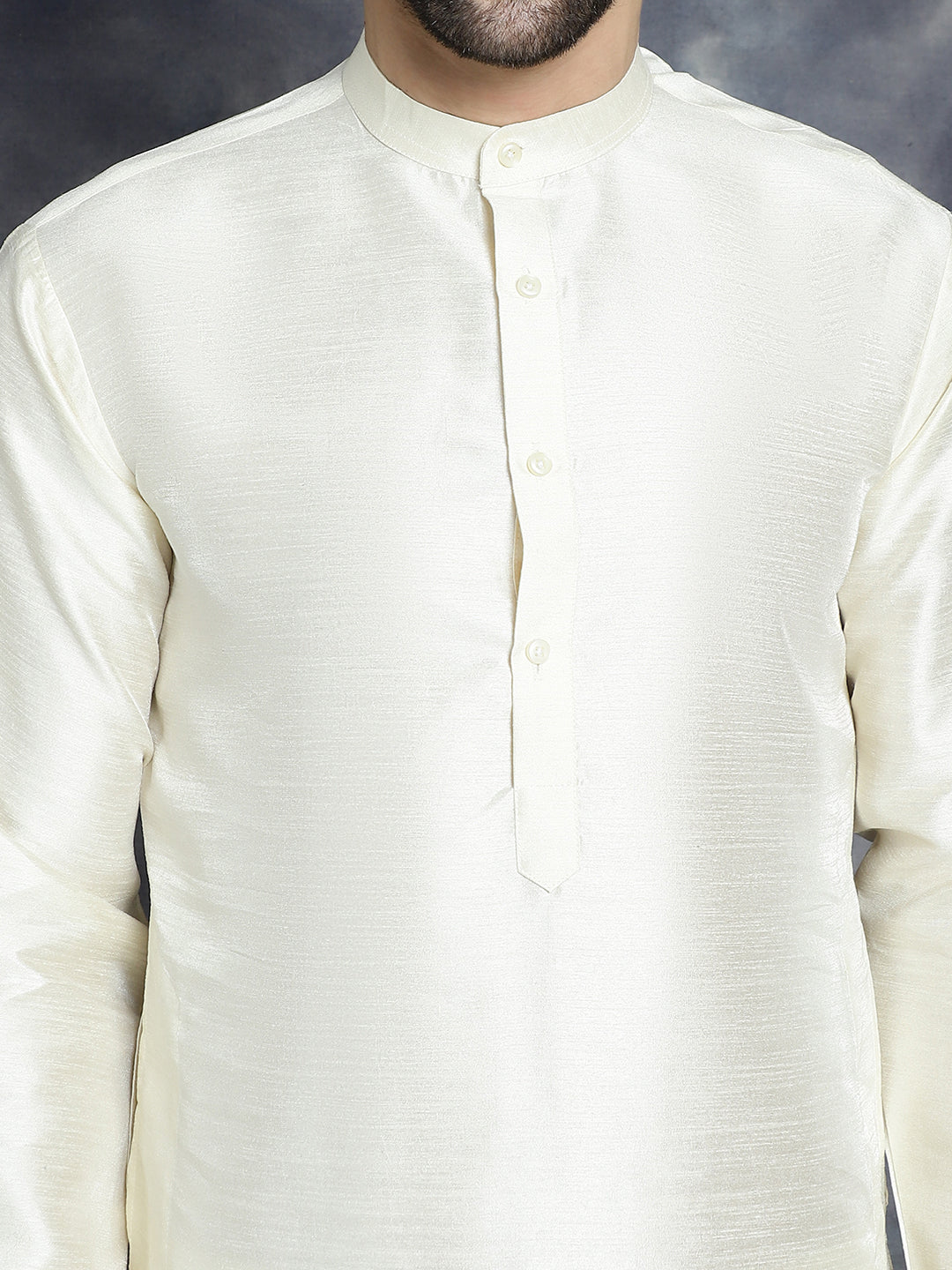 Jompers Men's Printed Nehru Jacket With Solid Kurta Pyjama - Brown