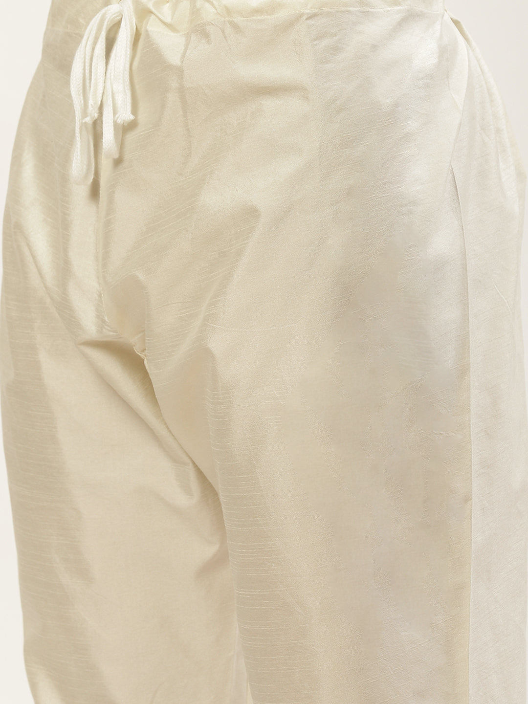 Jompers Men's Embroidered Nehru Jacket & Kurta Pyjama ( Grey )