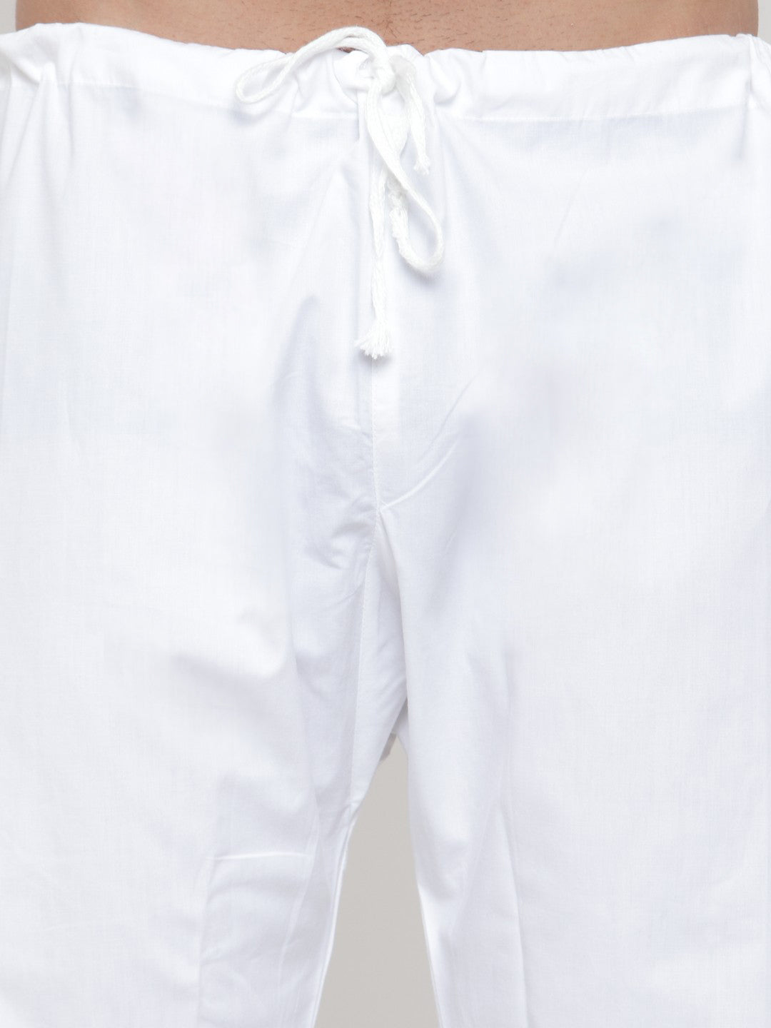 Jompers Men White Solid Kurta with Pyjamas 