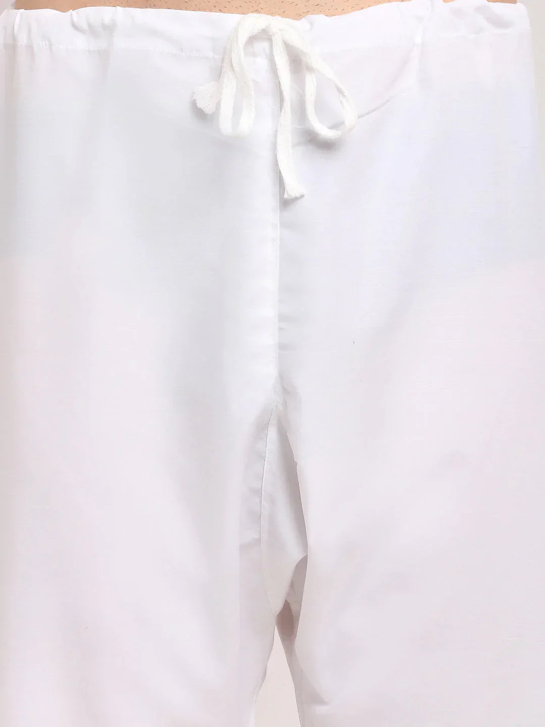 Jompers Men's Green Chikan Kurta with Churidar