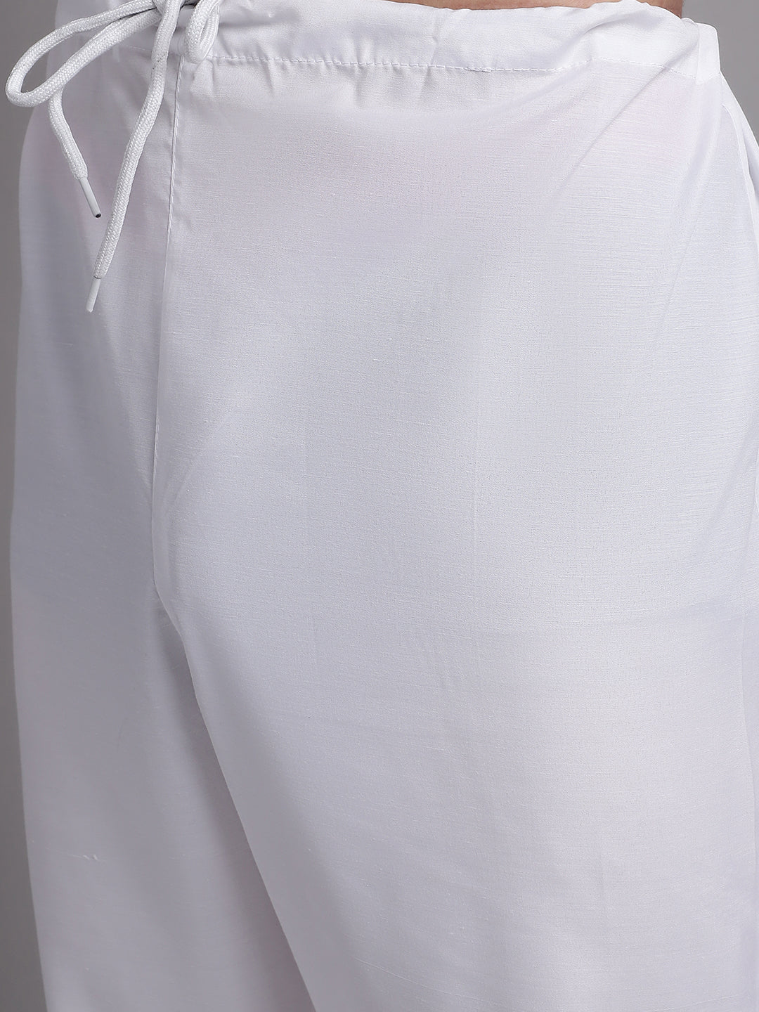Jompers Men's Yellow Chikankari Embroidered and Sequence Kurta with Pyjama