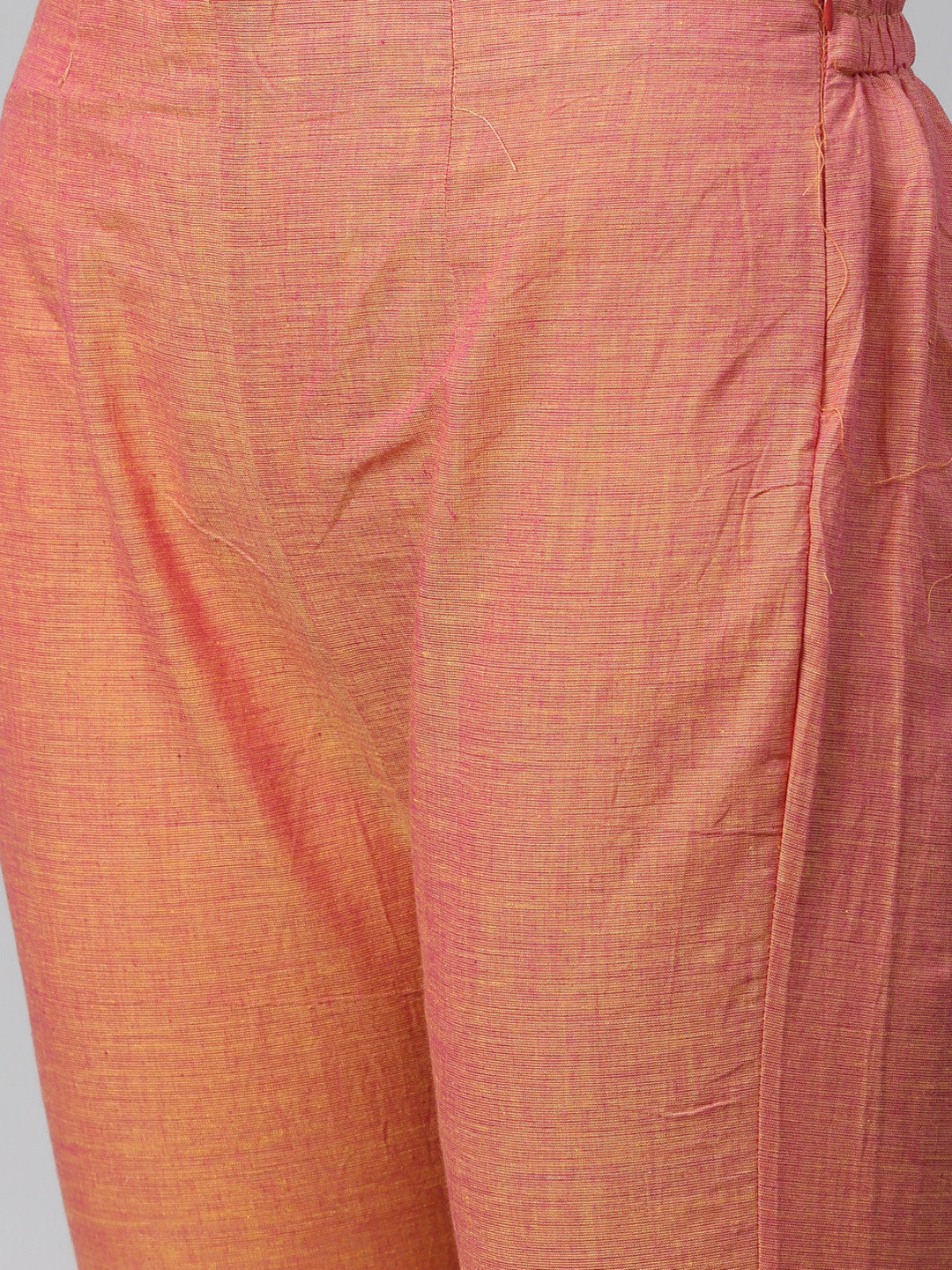 Jompers Women Pink Yoke Design Kurta with Trousers