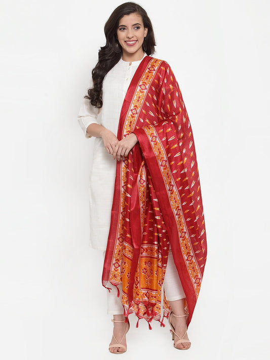 Jompers Women Off-White Solid Kurta with Trousers & Dupatta