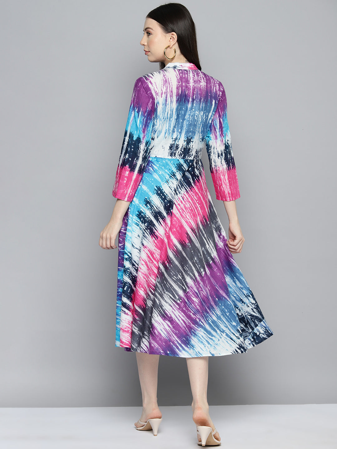 Jompers Women's Ombre effect flared dress - Purple