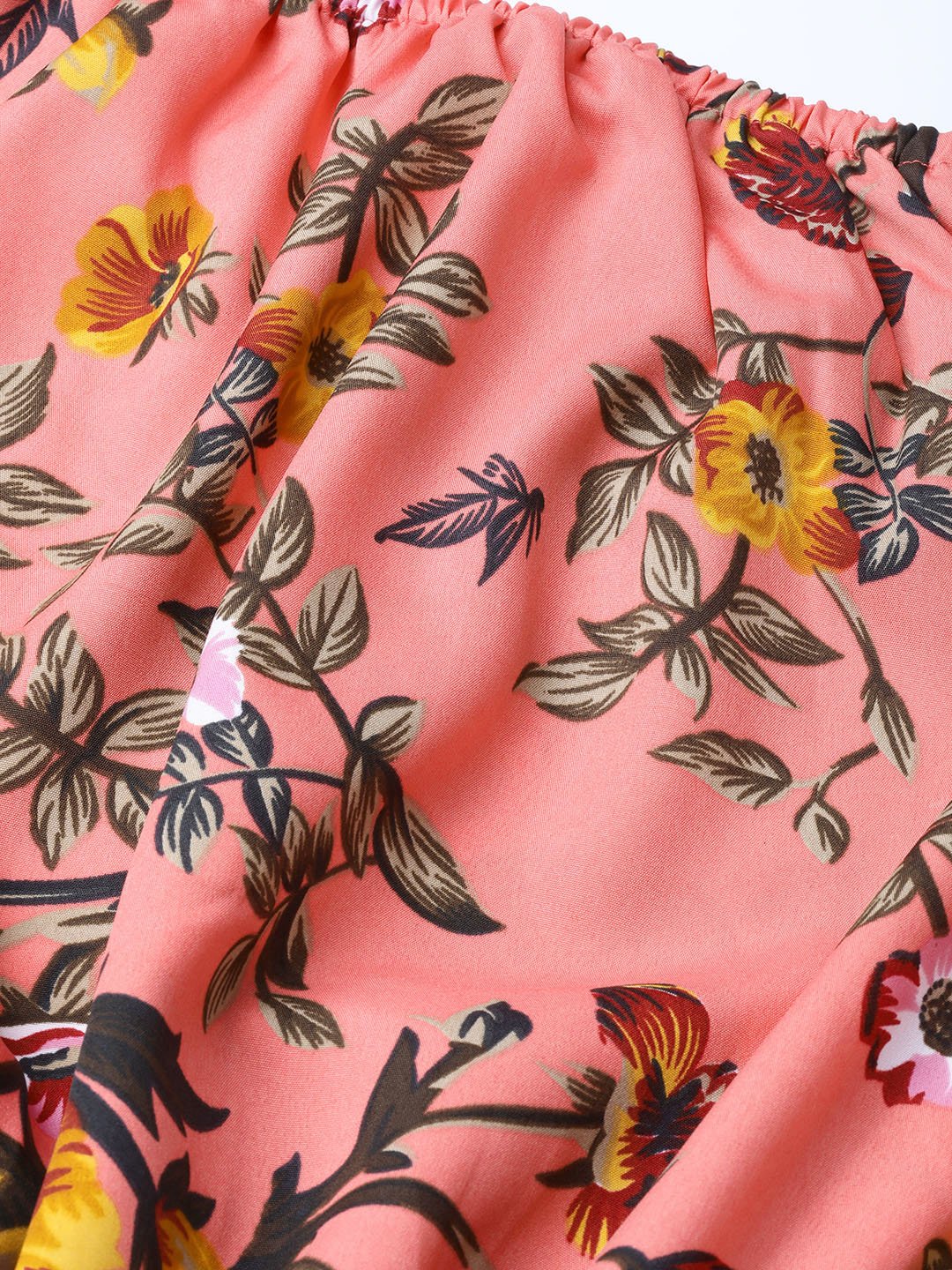 Jompers Women Pink Printed Bardot Top