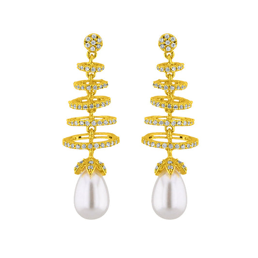 J Pearls Alluring Pearl Earrings - Real Pearl Jewelry - Grab2buy