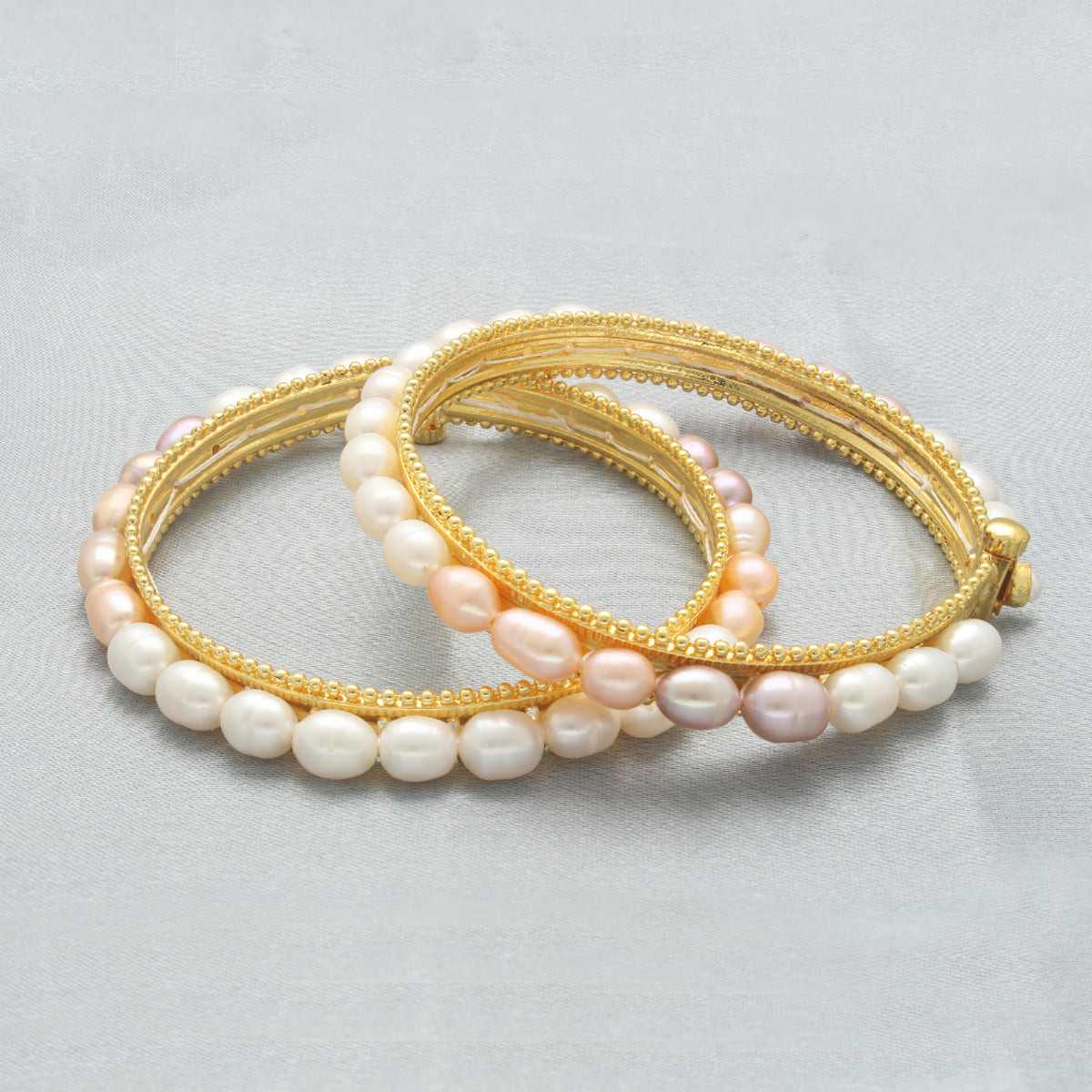 J Pearls Classic Pearl Bangles 