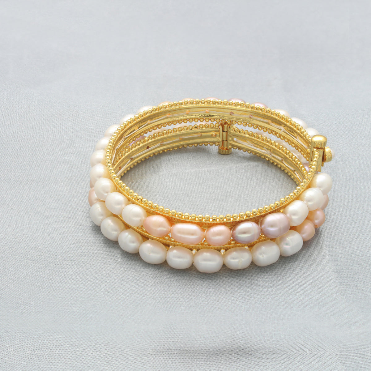 J Pearls Classic Pearl Bangles 