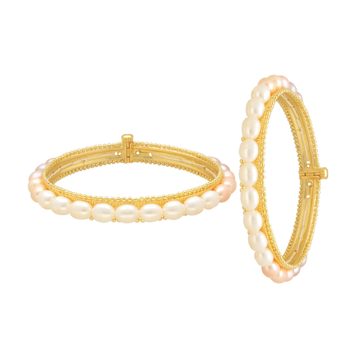 J Pearls Classic Pearl Bangles 