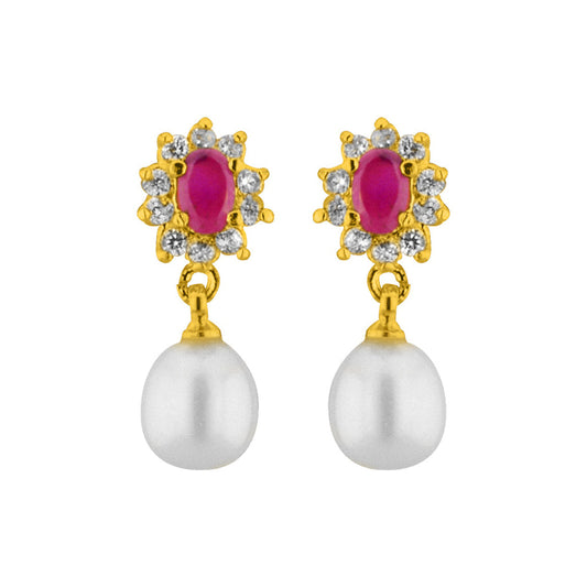 J Pearls Sparkle Pearl Earrings - Real Pearl Jewelry