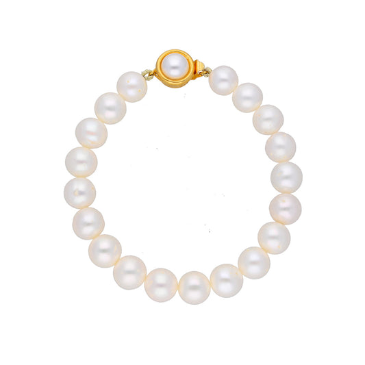 J Pearls Lucky Pearl Bracelet - Real Pearl Jewelry - Grab2buy