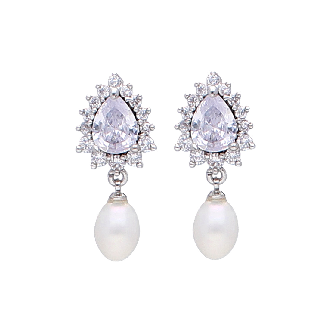 J Pearls Classic Pearl Earrings - Real Pearl Jewelry - Grab2buy