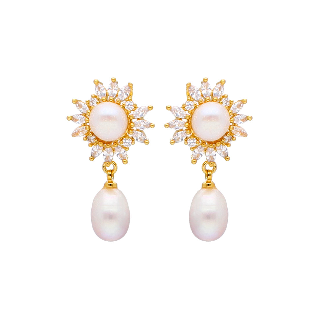 J Pearls Blazing Pearl Earrings - Real Pearl Jewelry - Grab2buy