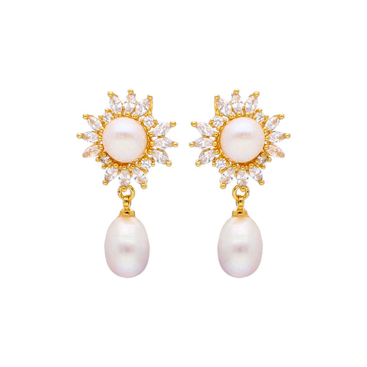 J Pearls Blazing Pearl Earrings - Real Pearl Jewelry - J Pearls