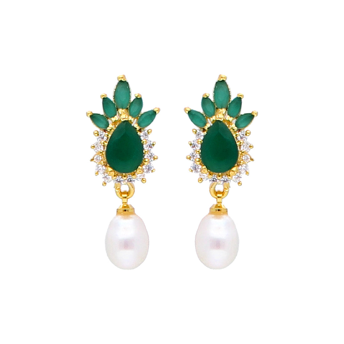 J Pearls Dome Pearl Earrings - Real Pearl Jewelry - Grab2buy