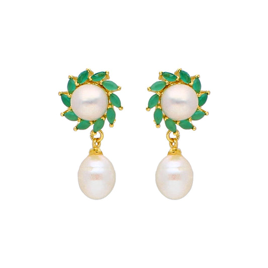 J Pearls Richa Pearl Earrings - Real Pearl Jewelry - Grab2buy
