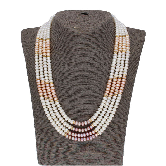 J Pearls 4 Line Pearl Set - Real Pearl Jewelry - Grab2buy