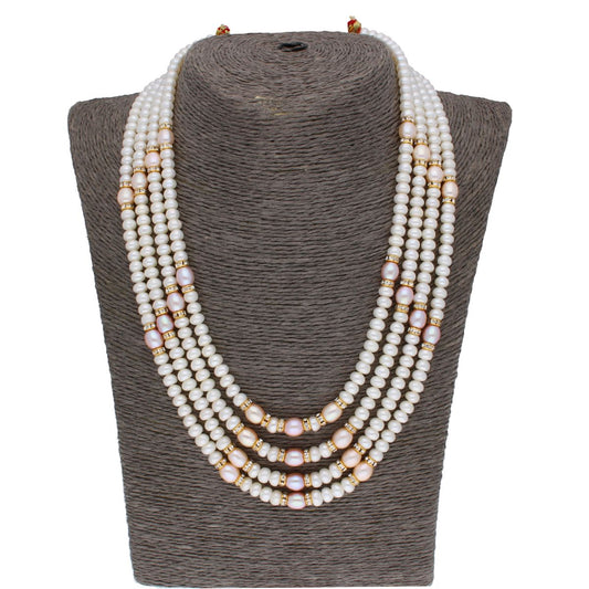 J Pearls 4 Line 4-5Mm Oval Pearl Set - Real Pearl Jewelry - Grab2buy