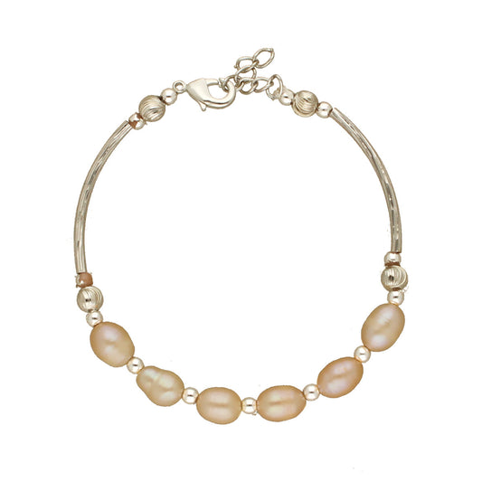 J Pearls Zivah 1 Line Pearl Bracelet