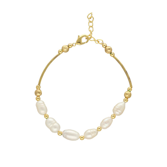 J Pearls Zenia 1 Line Pearl Bracelet
