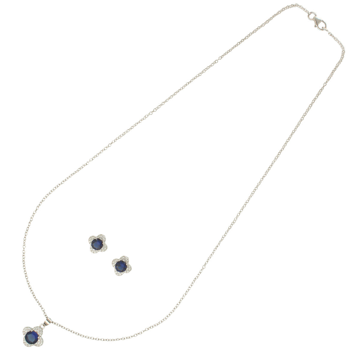 J Pearls Minimalist 925 Silver Pendant Set | Swadesiicart