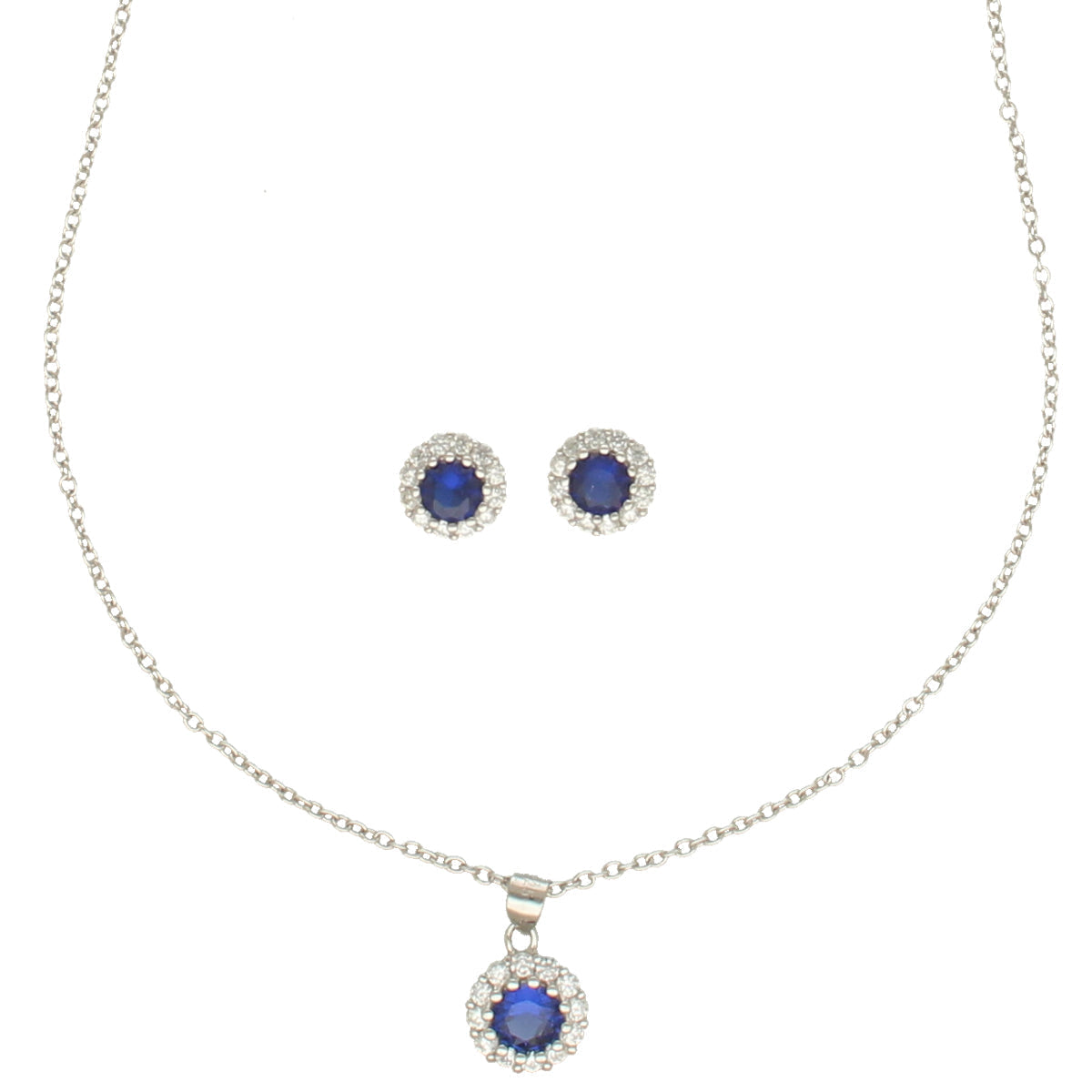 J Pearls Classic 925 Silver Pendant Set | Swadesiicart