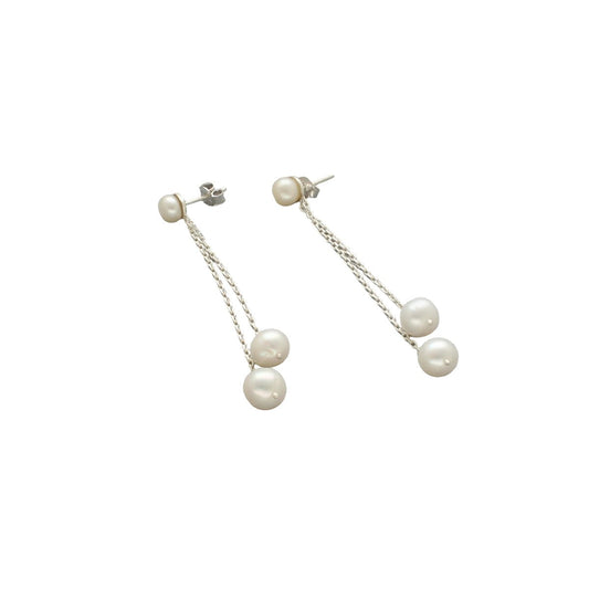 J Pearls Trendy 925 Silver Earrings