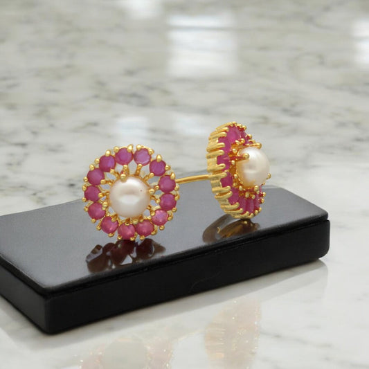 J Pearls Rhea Pearl Earrings Pack 5
