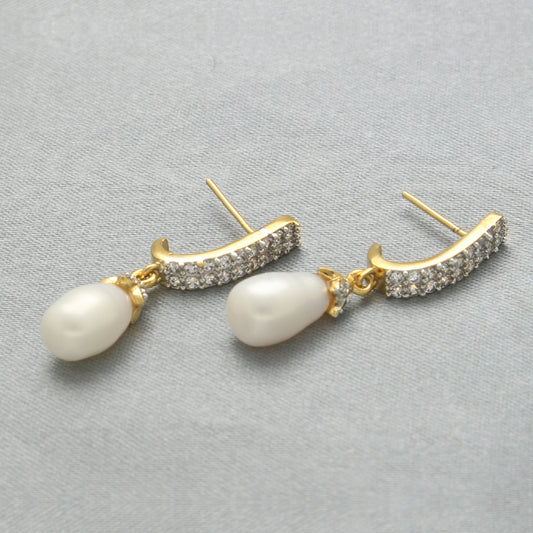 J Pearls Vyom Pearl Earrings Pack 2