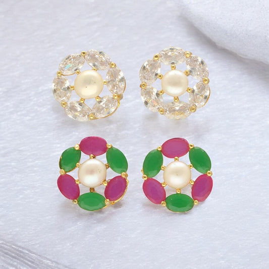 J Pearls Gia Pearl Earrings Pack 2