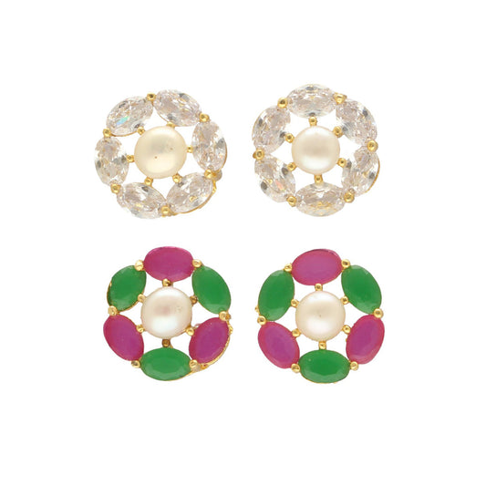 J Pearls Gia Pearl Earrings Pack 2