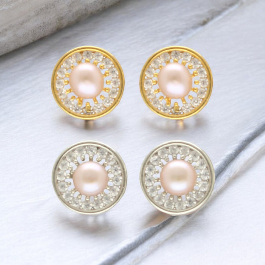 J Pearls Amod Pearl Earrings Pack 2