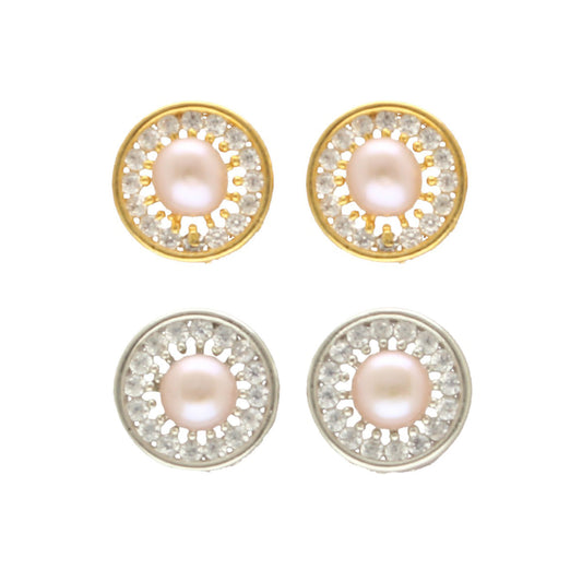 J Pearls Amod Pearl Earrings Pack 2