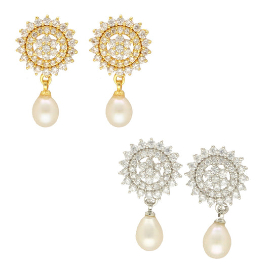 J Pearls Esita Pearl Earrings Pack 2