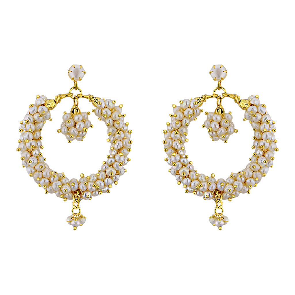 J Pearls Ethnic Banjara Baalis - Real Pearl Jewelry - Grab2buy