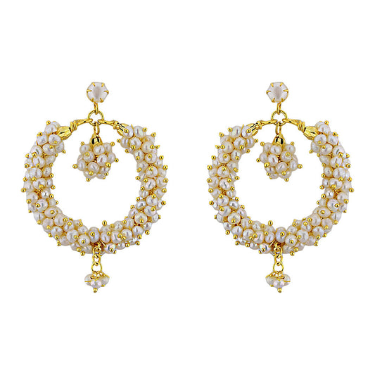 J Pearls Ethnic Banjara Baalis - Real Pearl Jewelry - Grab2buy