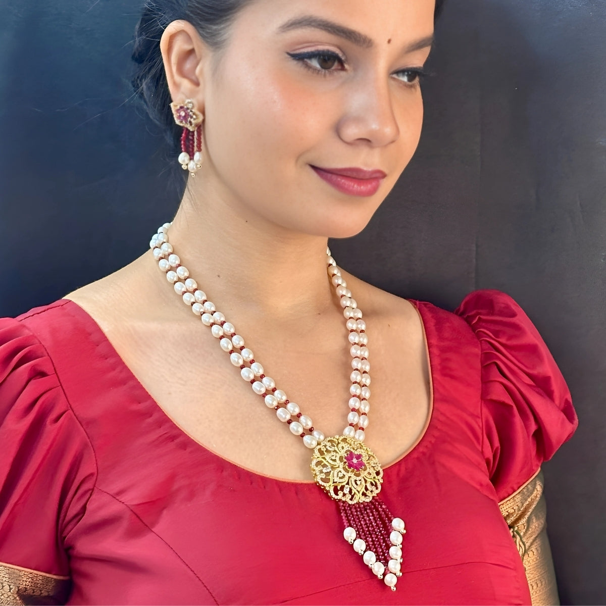 J Pearls Amolak Pearl Set J Pearls