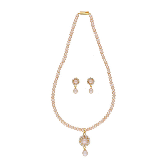 J Pearls Qushi 1 Line Button Pearl Set - Real Pearl Jewelry - J Pearls