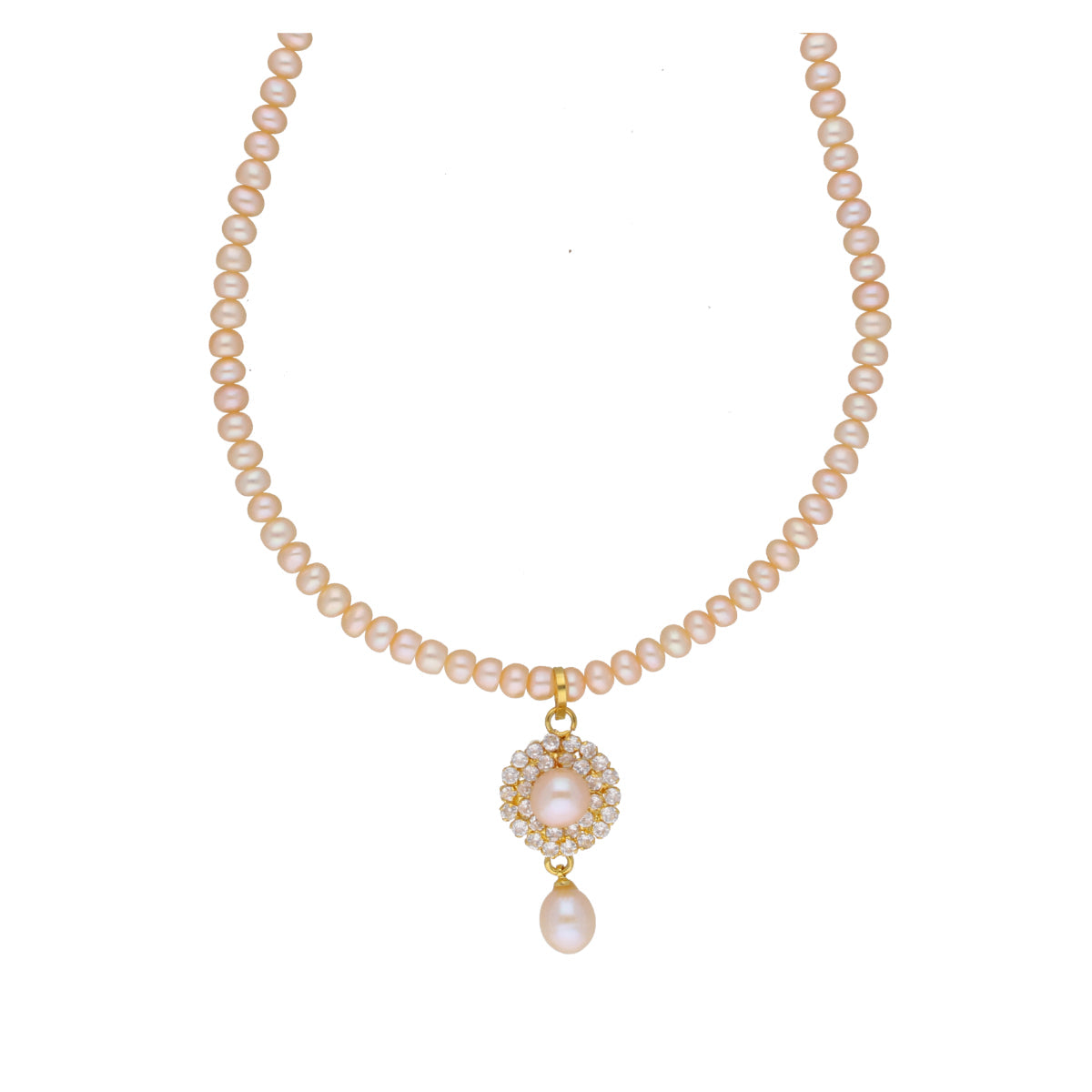 J Pearls Qushi 1 Line Button Pearl Set - Real Pearl Jewelry - Grab2buy