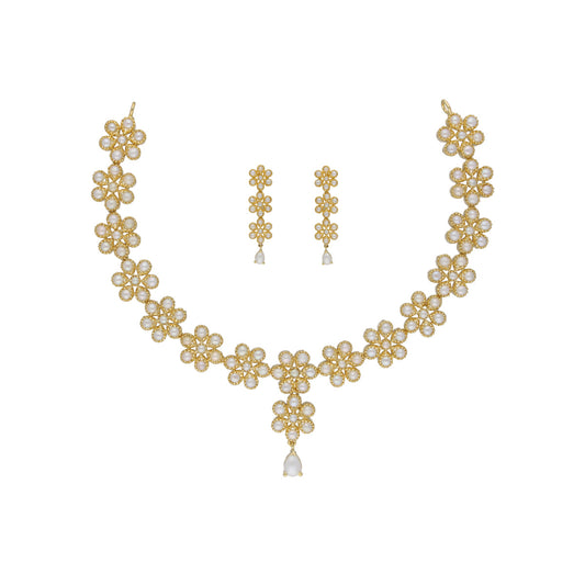 J Pearls Baasima 1 Line Necklace Set - Real Pearl Jewelry - Grab2buy