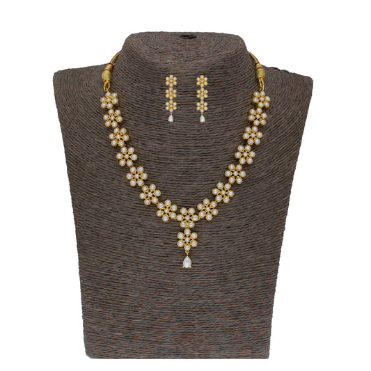 J Pearls Baasima 1 Line Necklace Set - Real Pearl Jewelry - Grab2buy